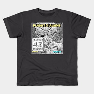 Funniest Alien Meme Hitchhiker 42 Kids T-Shirt